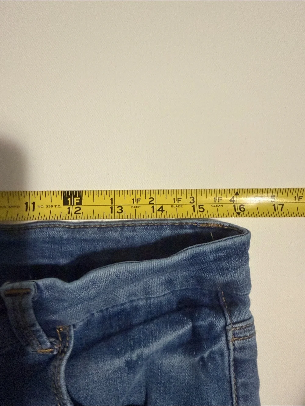 No Boundaries Elastic Waist Slim Women’s Jeans - Blue - 17
